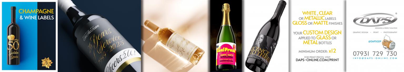 Print - Slide - Champagne & Wine Bottles